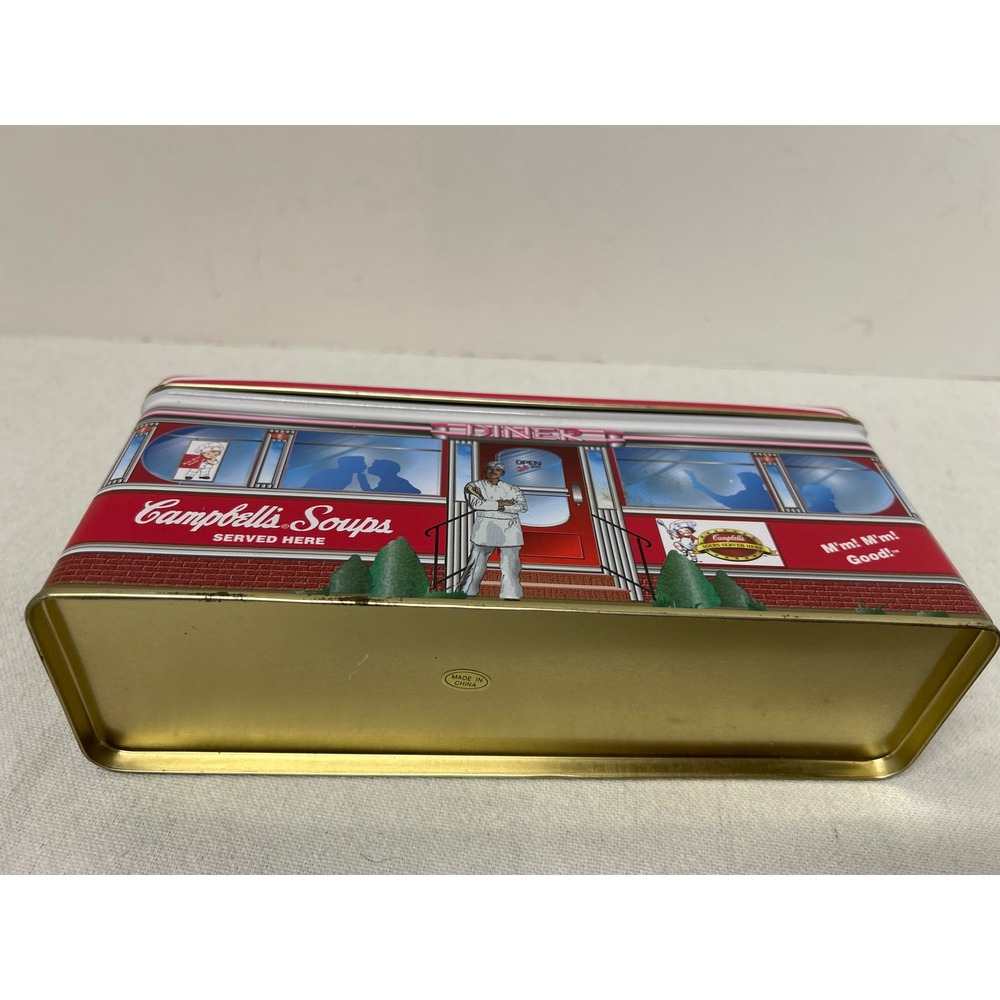 Campbell's Corner Diner Tin Box Retro Collectible Kitchen Decor Storage - Picture 4 of 7